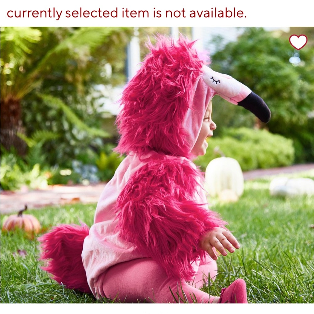 Pink Flamingo Baby Costume 6-12months - Picture 5 of 8